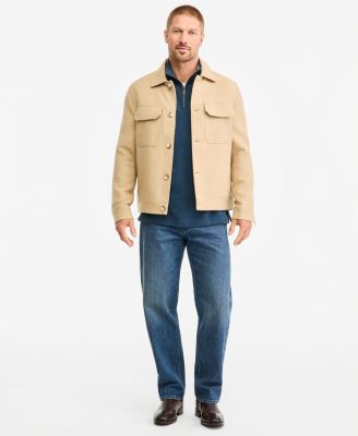 Men's Oates Canyon Jacket, Alton Ave Quarter-Zip Sweatshirt, Dunearn Jeans, Farmlands Chelsea Boots & Farmlands Belt