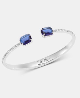 Rectangular Stone Cuff Bracelet 