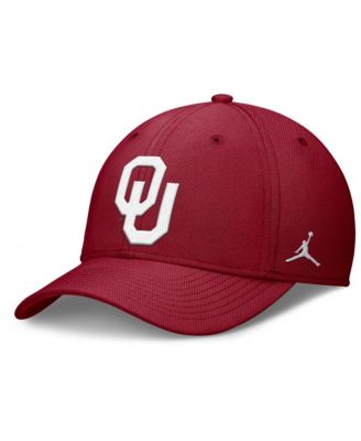 Men's Crimson Oklahoma Sooners Rise Swoosh Dri-FIT Flex Hat