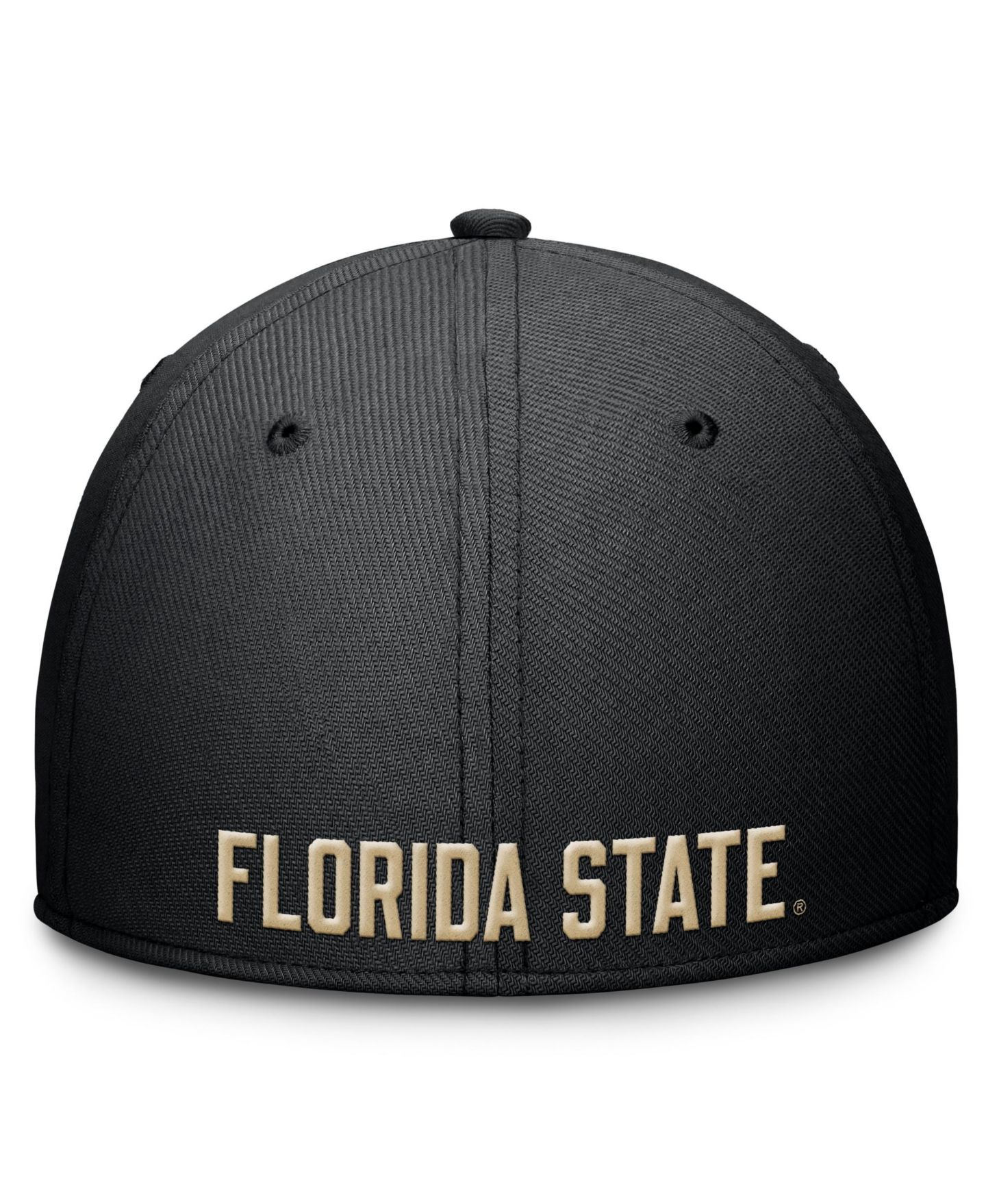 Мужская кепка Nike Black Florida State Seminoles Rise Swoosh Dri-FIT Flex Hat — фото 4