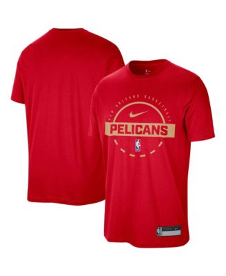 Men's Red New Orleans Pelicans 2025/26 On-Court Flare Performance Practice T-Shirt