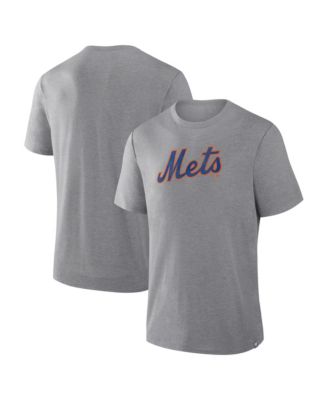 Men's Heather Gray New York Mets Play Tribute Tri-Blend T-Shirt