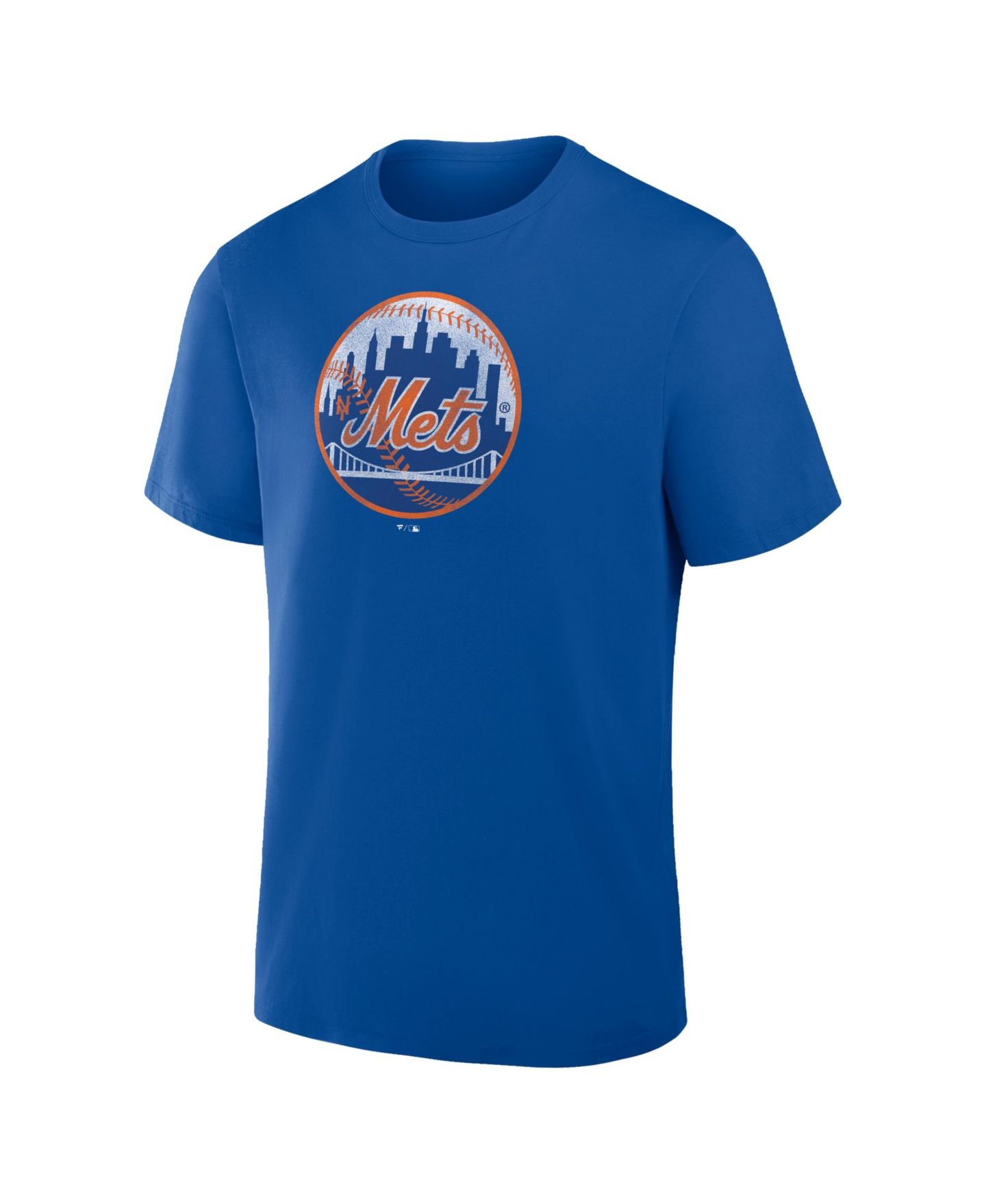 Мужская футболка Fanatics Royal New York Mets Vintage Logo Legacy — фото 2