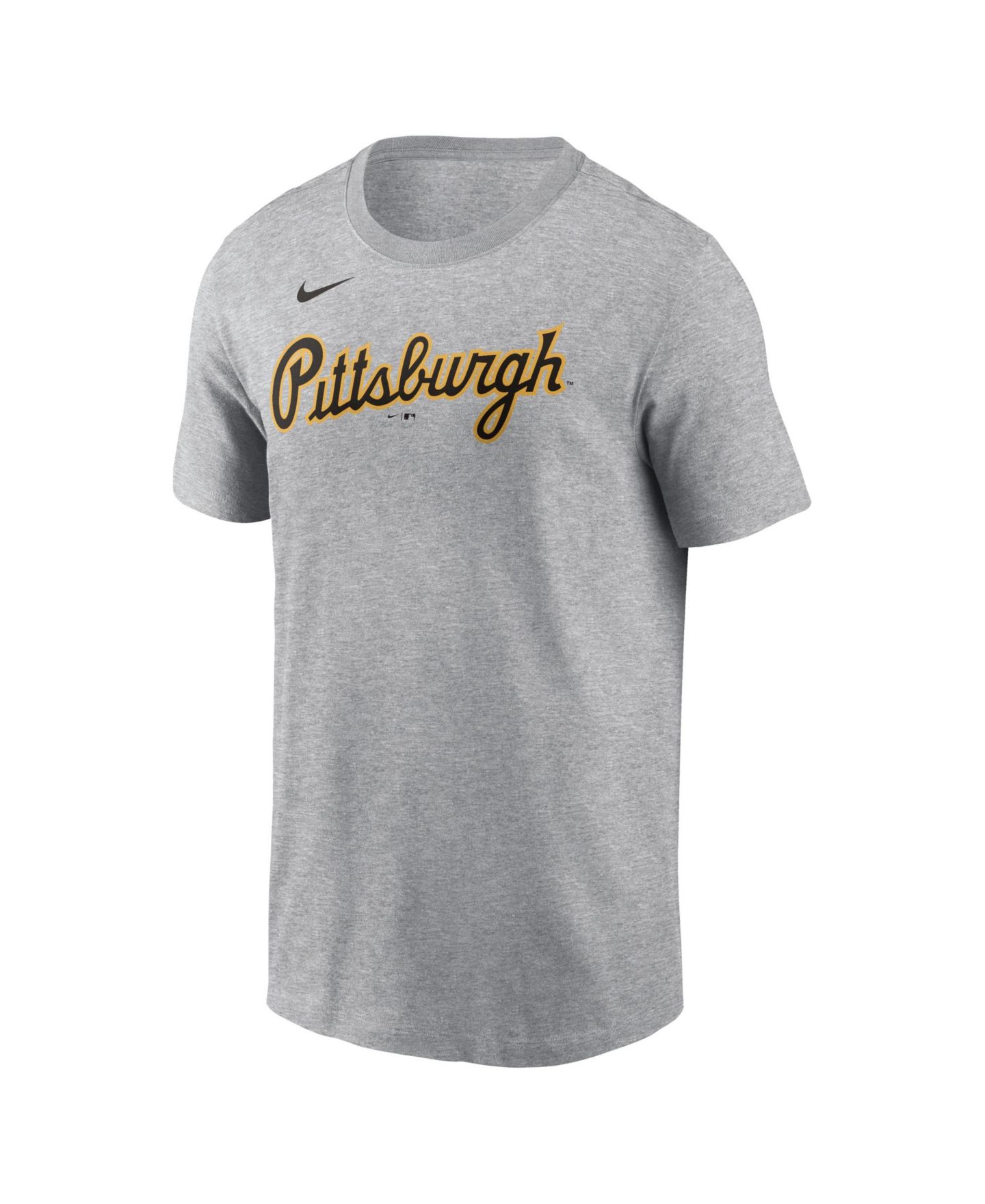 Мужская футболка Nike Paul Skenes Heather Gray Pittsburgh Pirates Name & Number — фото 2