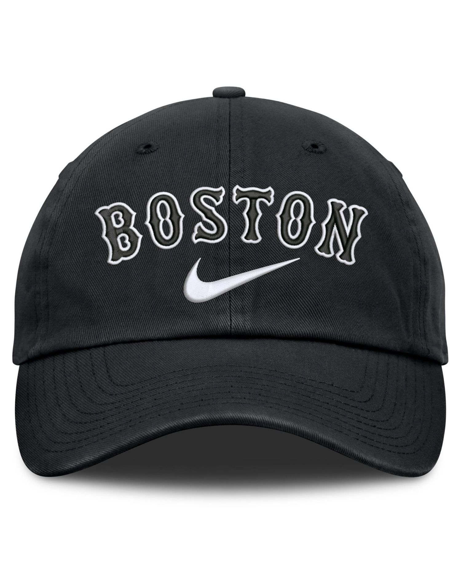 Men's Black Boston Red Sox Primetime Club Adjustable Hat