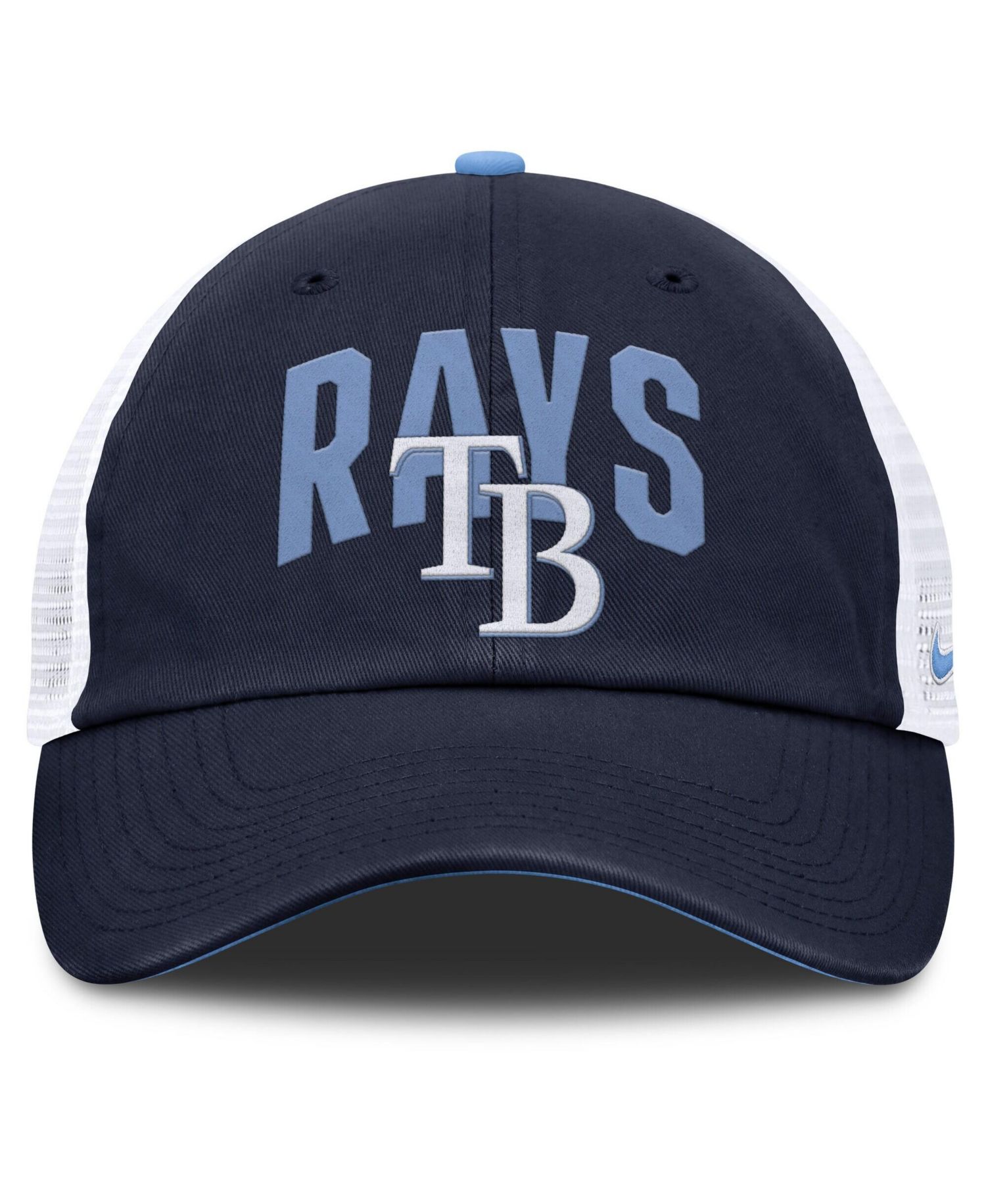 Men's Navy Tampa Bay Rays Primetime Club Adjustable Trucker Hat