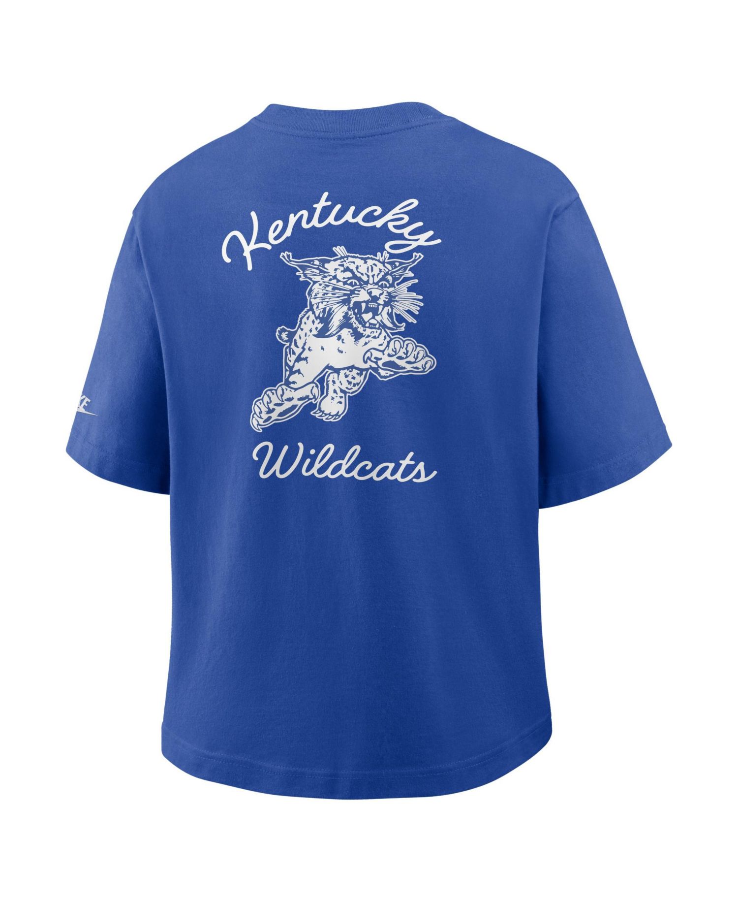 Women's Royal Kentucky Wildcats Legacy Pocket Boxy T-Shirt