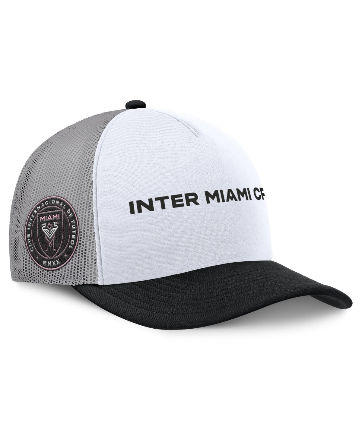 Fanatics Men's White Inter Miami Cf On Deck A-frame Trucker Adjustable Hat
