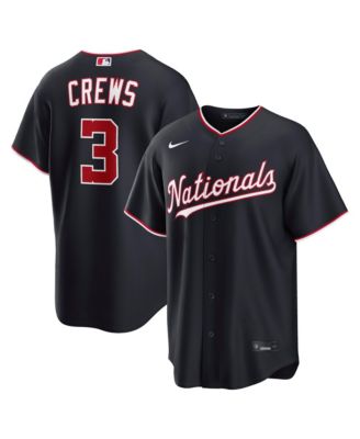 Men's Dylan Crews Navy Washington Nationals Alternate Replica Jersey