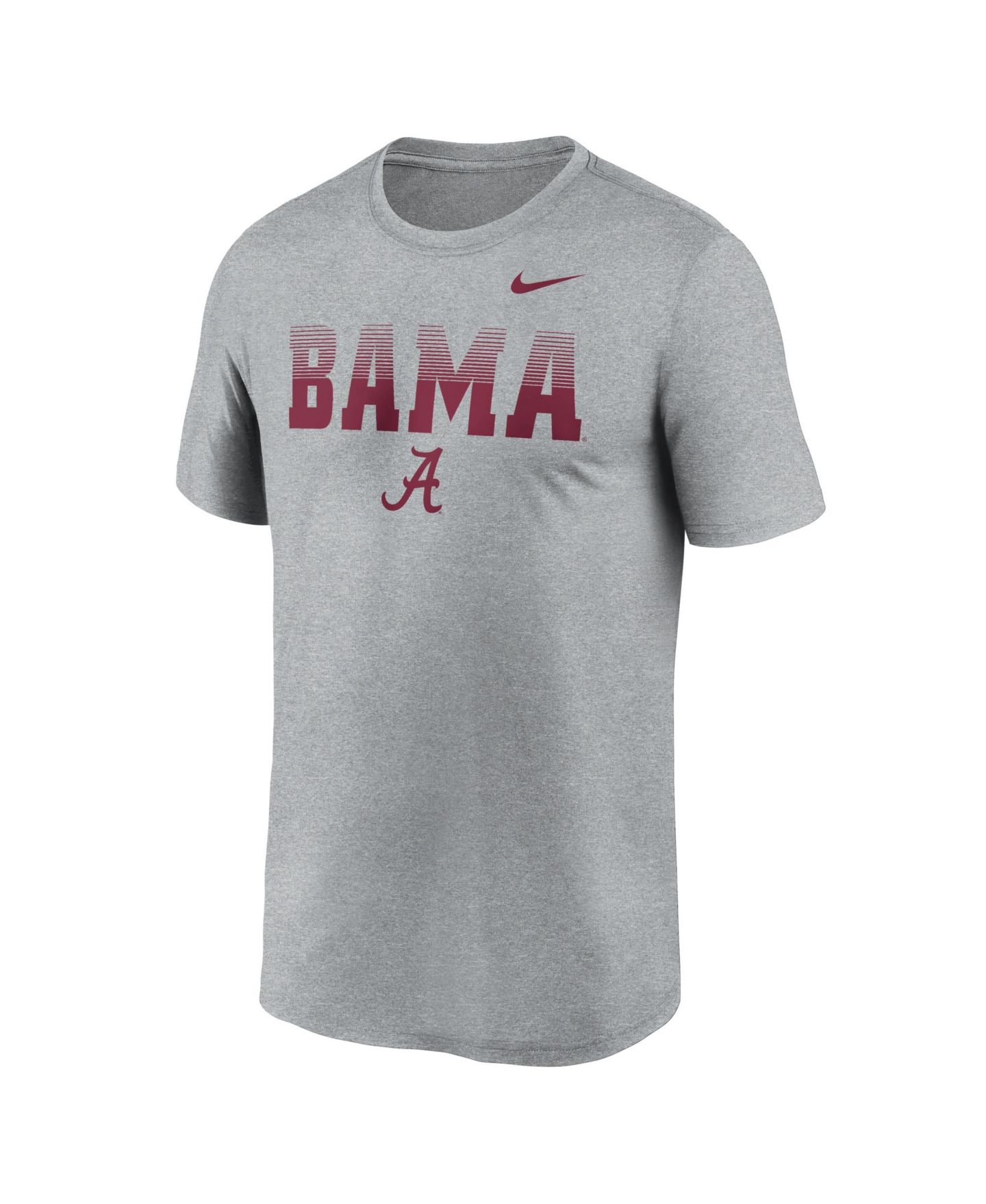 Мужская футболка Nike Gray Alabama Crimson Tide Primetime Legend Kinetic Mantra Dri-FIT — фото 2