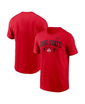 Men's Scarlet Ohio State Buckeyes Primetime Football Icon T-Shirt