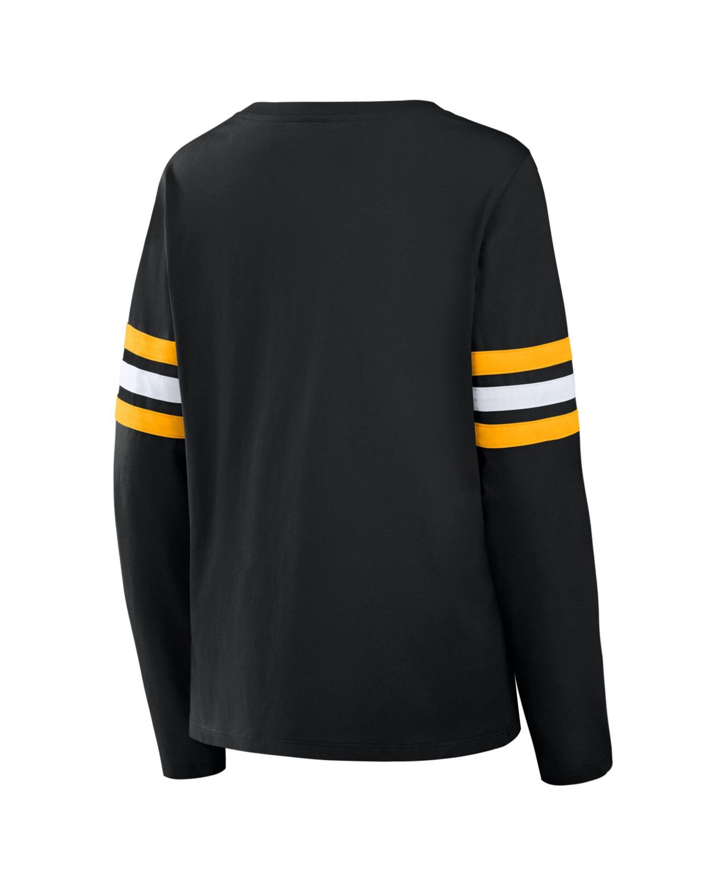 Женская футболка Fanatics Pittsburgh Steelers Team First Coverage Scheme Lace-Up Long-Sleeve — фото 3