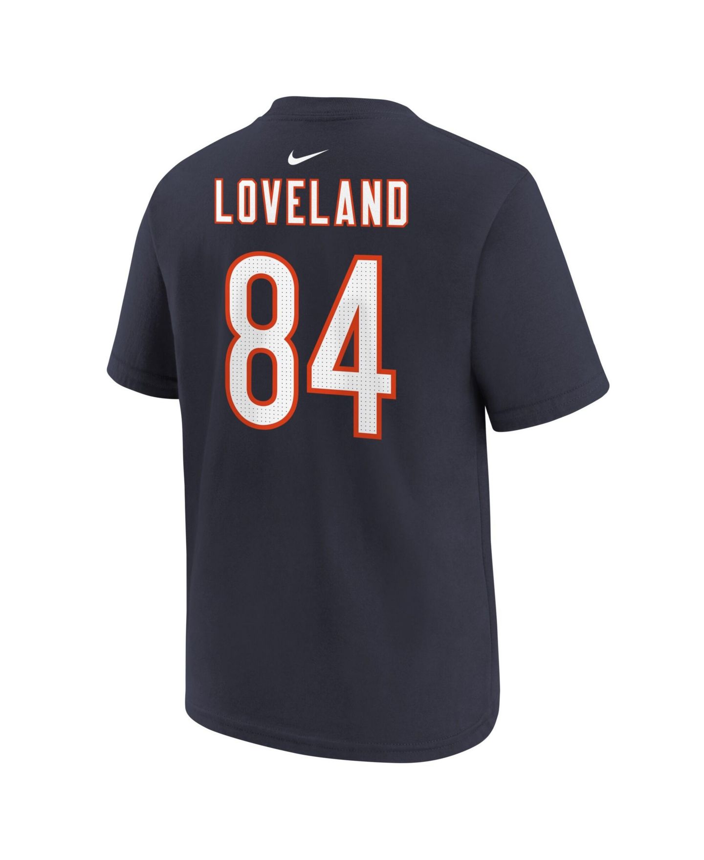 Детская футболка Nike Colston Loveland Navy Chicago Bears Player Name & Number — фото 3