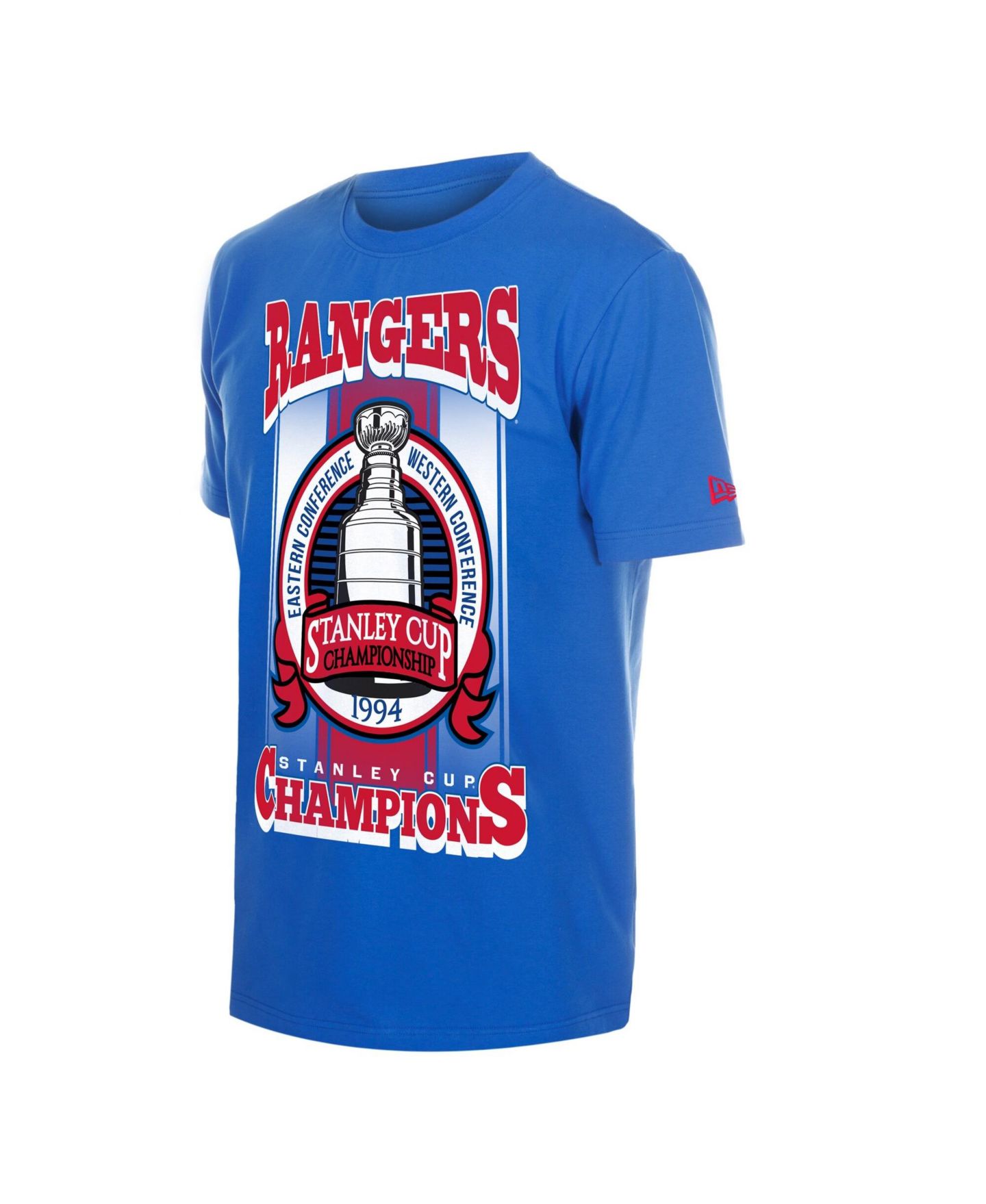 Мужская футболка New Era Blue New York Rangers Stanley Cup Trophy Graphic — фото 2
