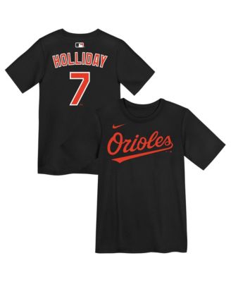 Preschool Jackson Holliday Black Baltimore Orioles Name & Number T-Shirt