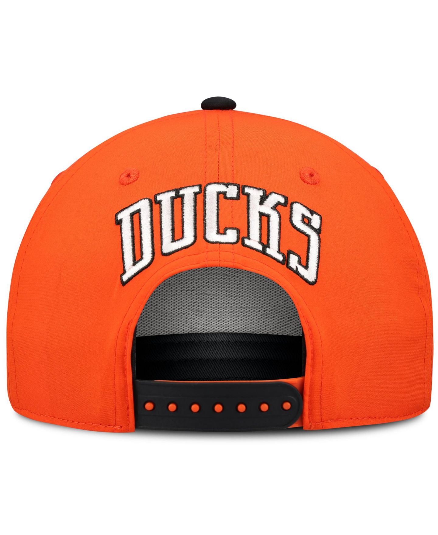 Мужская кепка Fanatics Orange Anaheim Ducks On Stage Podium A-Frame Adjustable Hat — фото 4
