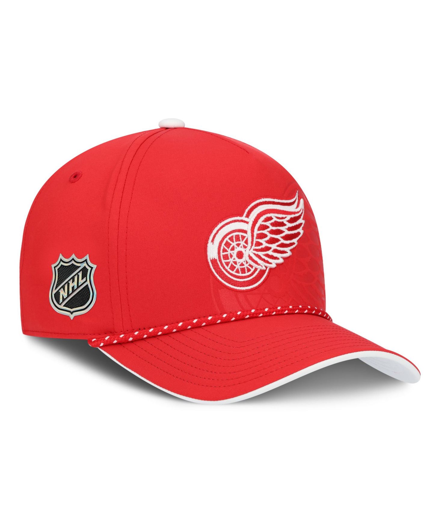 Мужская кепка Fanatics Red Detroit Red Wings On Stage Podium A-Frame Adjustable Hat — фото 3