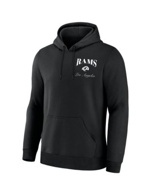 Men's Black Los Angeles Rams Nightfall Long Sleeve Fleece Hoodie
