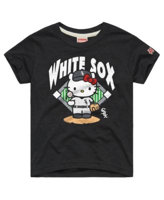 Toddler Charcoal Chicago White Sox Hello Kitty x MLB Tri-Blend T-Shirt