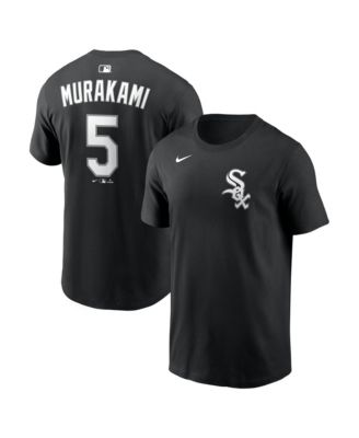 Men's Munetaka Murakami Black Chicago White Sox Name & Number T-Shirt