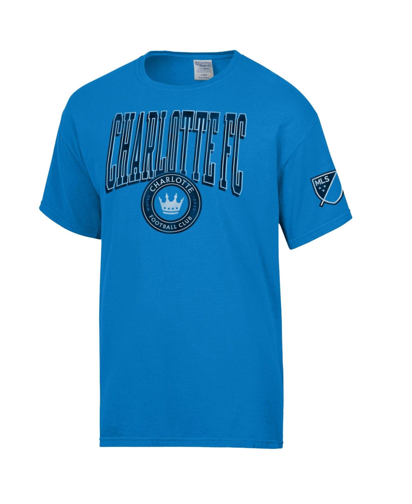 Мужская футболка Gear For Sports Blue Charlotte FC Comfort Wash — фото 2