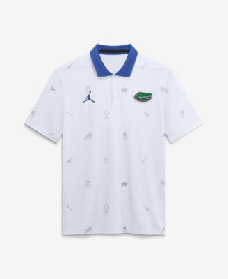 Men's White Florida Gators Vapor Pattern Dri-FIT Polo Shirt