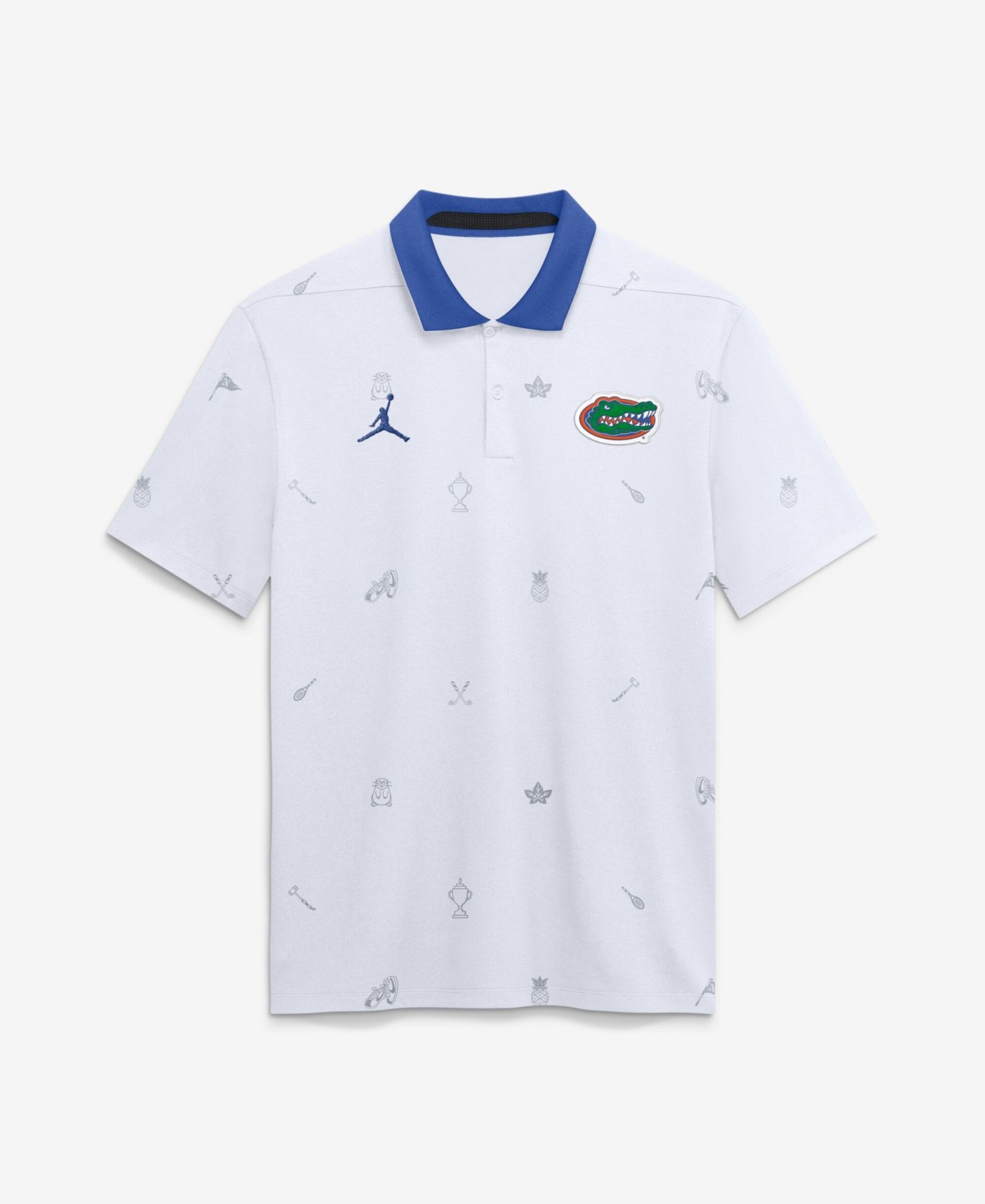 Мужское поло Jordan Florida Gators Vapor Dri-FIT с узором, White — фото 1
