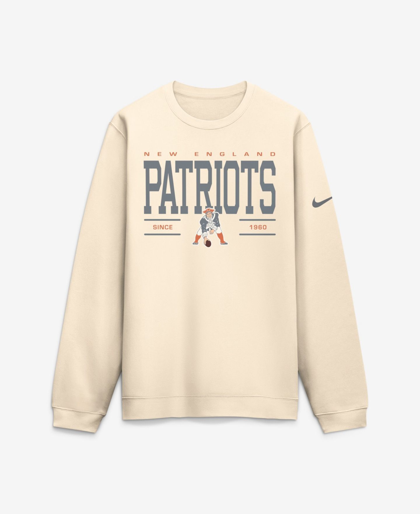 Мужской свитшот Nike Natural New England Patriots Always Reppin' Club — фото 2