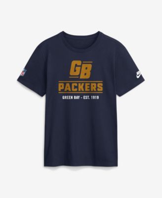 Men's Navy Green Bay Packers Sideline Alternate Final Sprint Dri-FIT T-Shirt