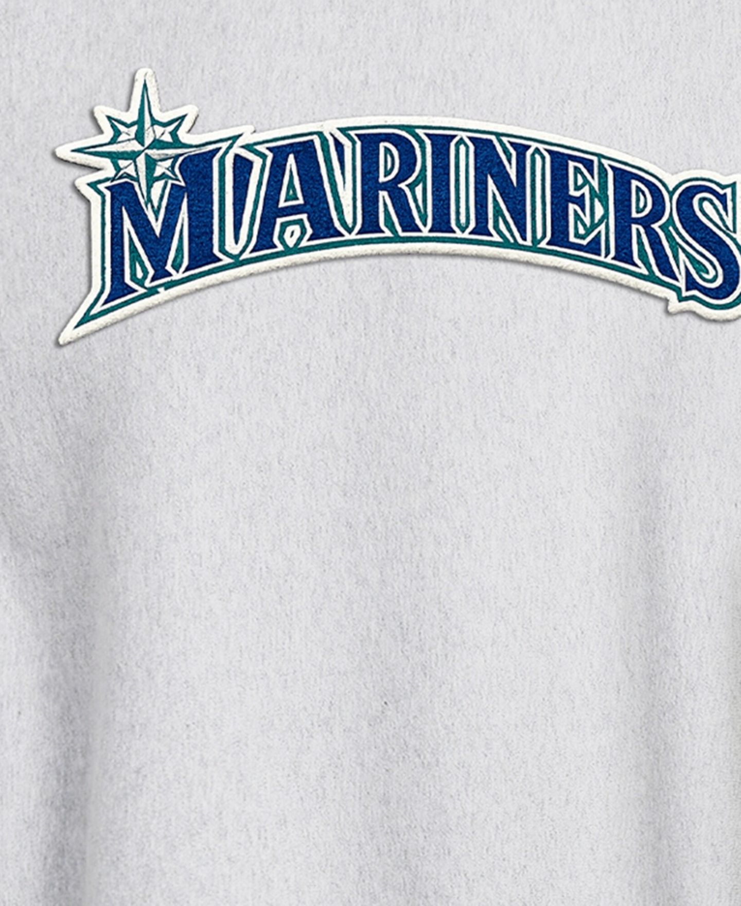Мужские толстовки Champion Heather Gray Seattle Mariners Reverse Weave — фото 2