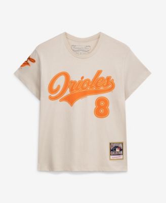Women's Cal Ripken Jr. Cream Baltimore Orioles Cooperstown Name & Number Throwback T-Shirt