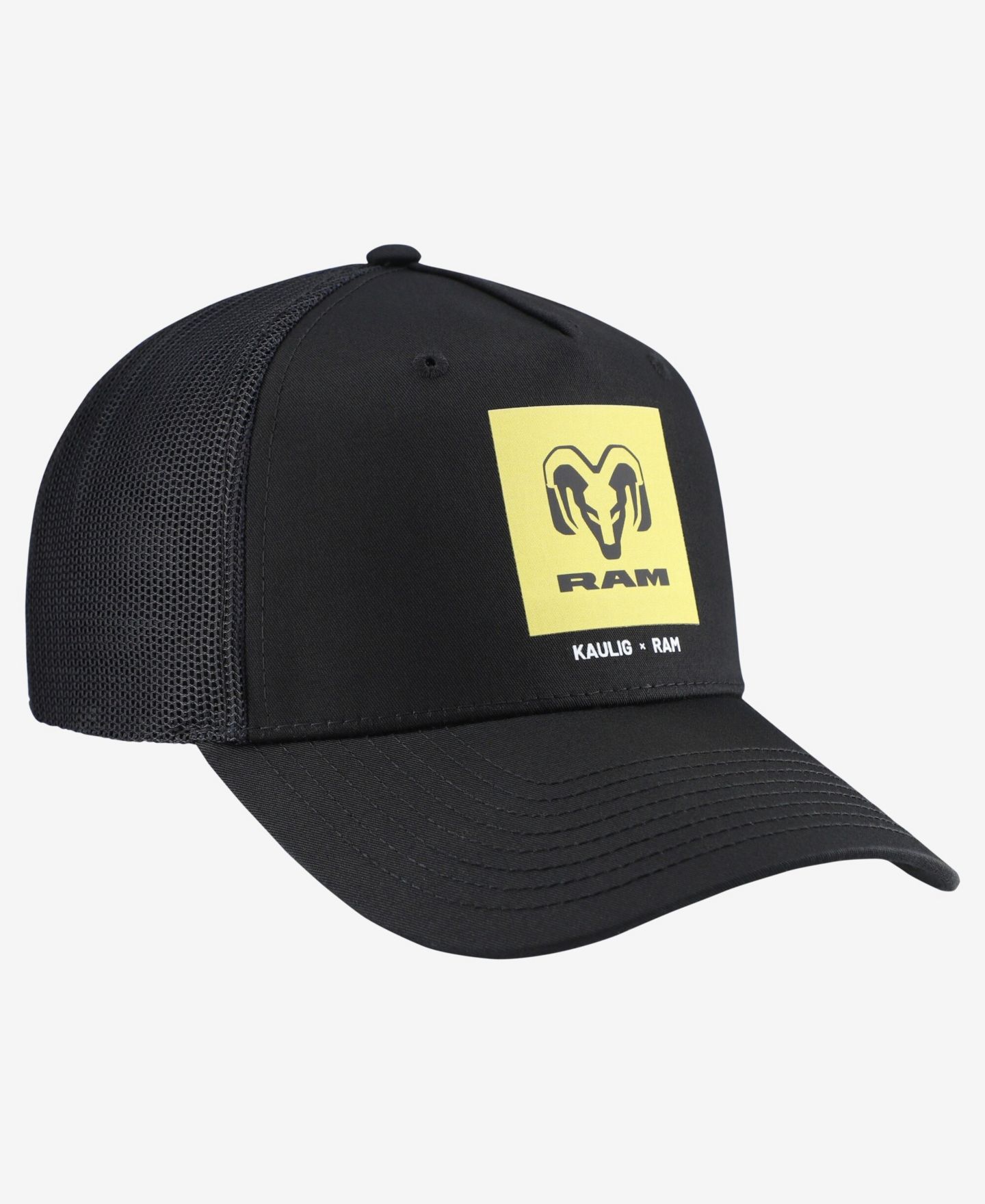 Кепка Kaulig Racing x Ram Black Square Trucker Adjustable Hat — фото 3