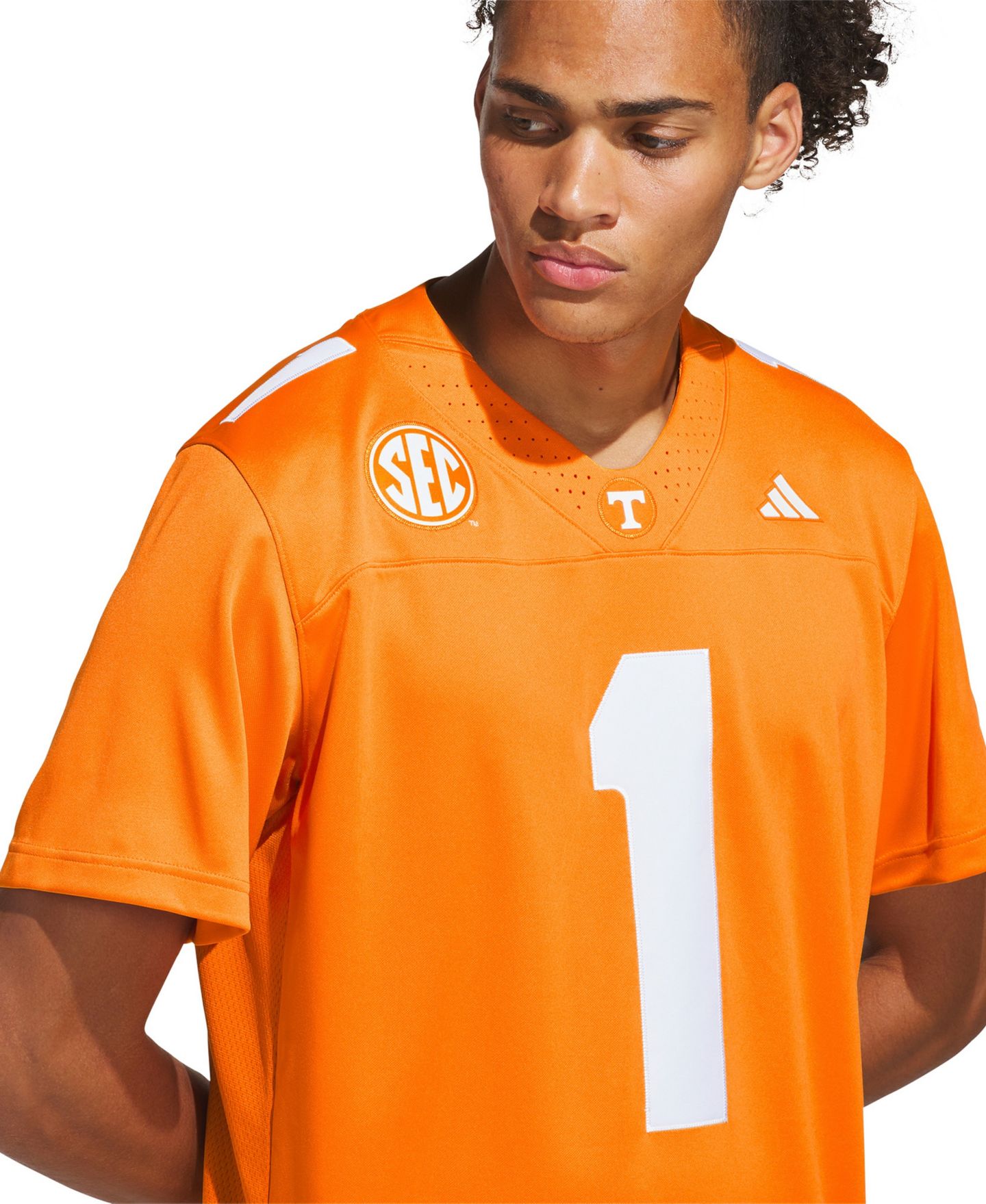 Мужской топ adidas Tennessee Orange Tennessee Volunteers Home Premier Jersey — фото 5