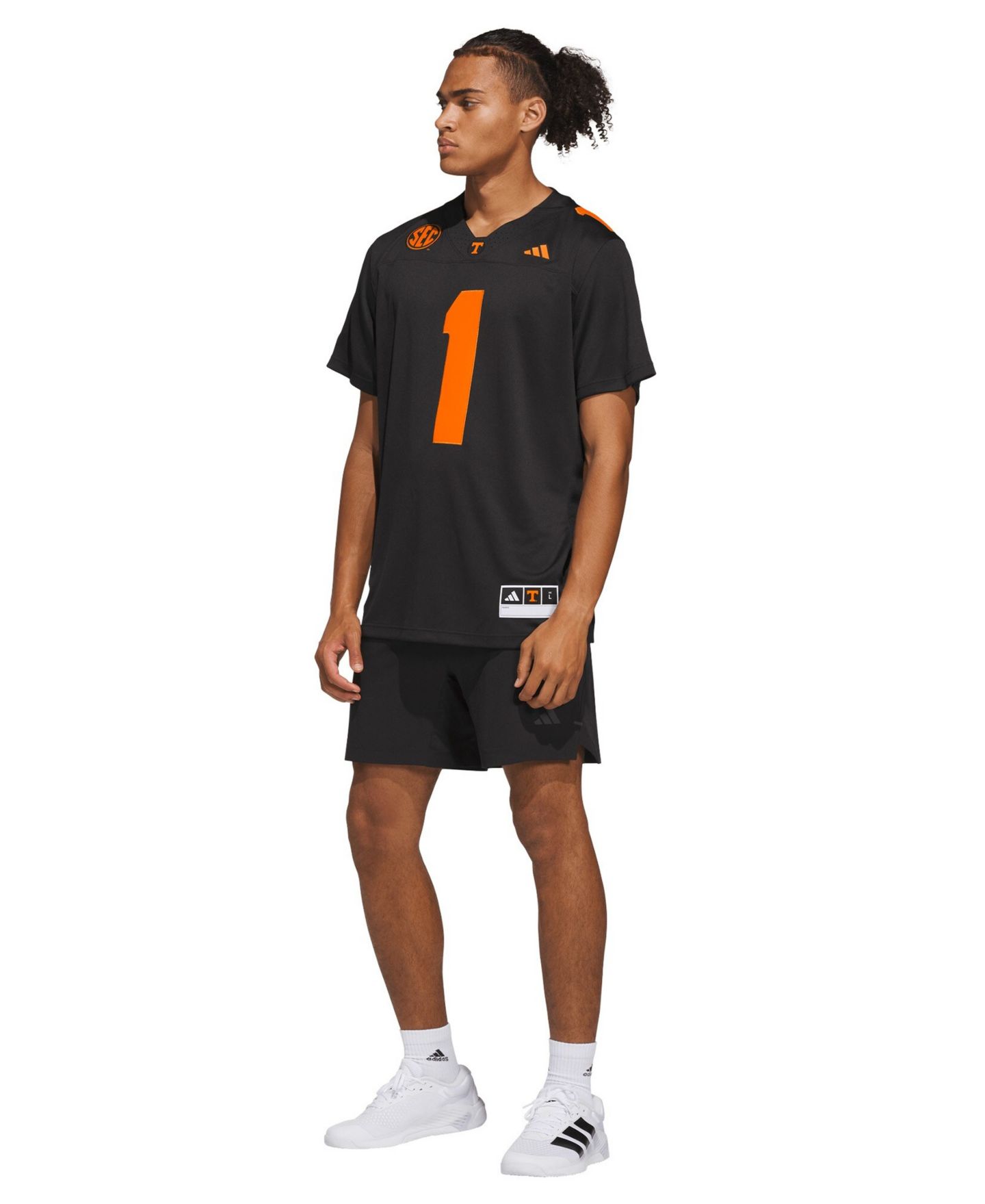 Мужской топ adidas Black Tennessee Volunteers Premier Jersey — фото 4