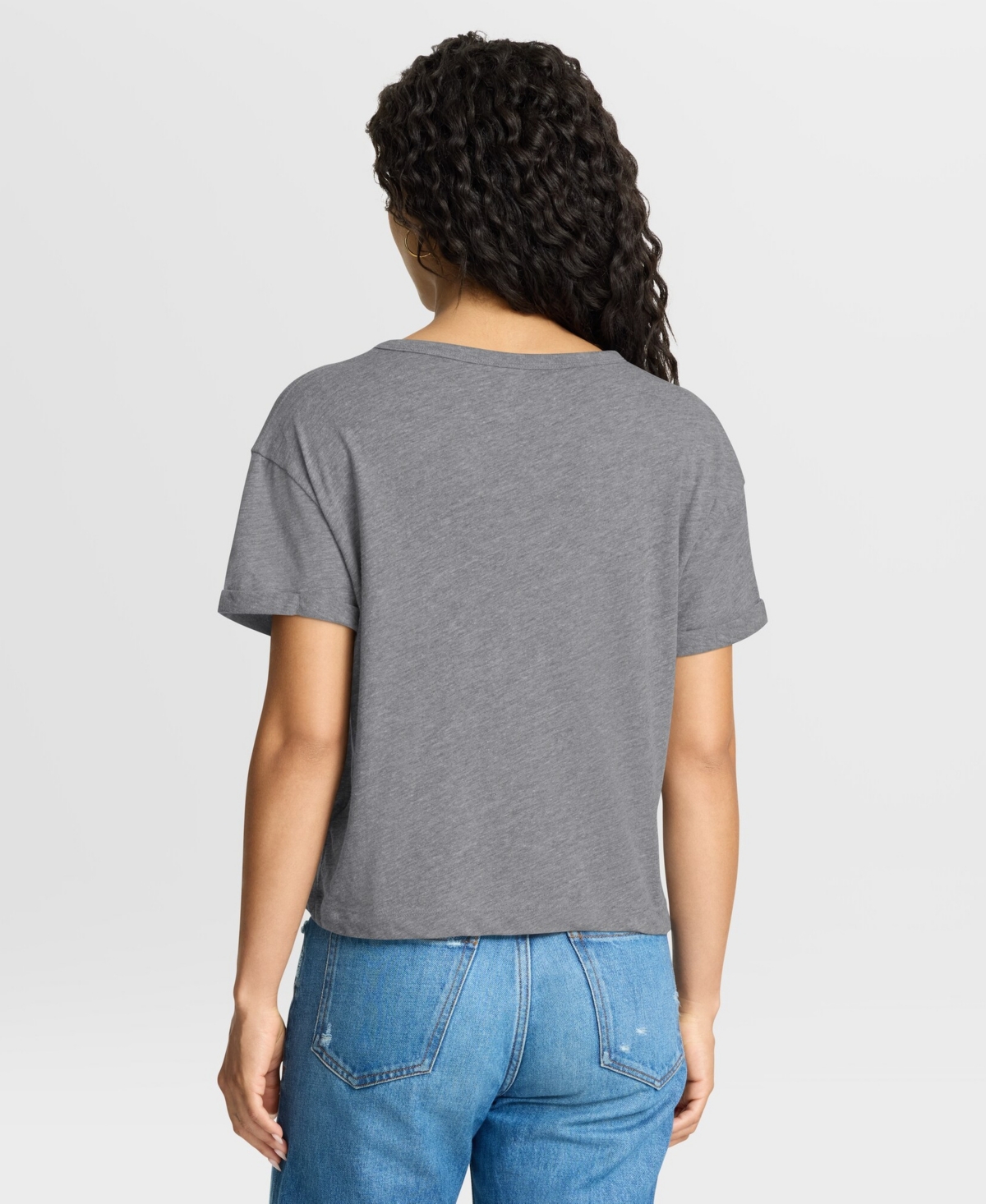 Fanatics Women's Heather Gray Detroit Lions Overplayed Tribute Tri-Blend Boxy T-Shirt