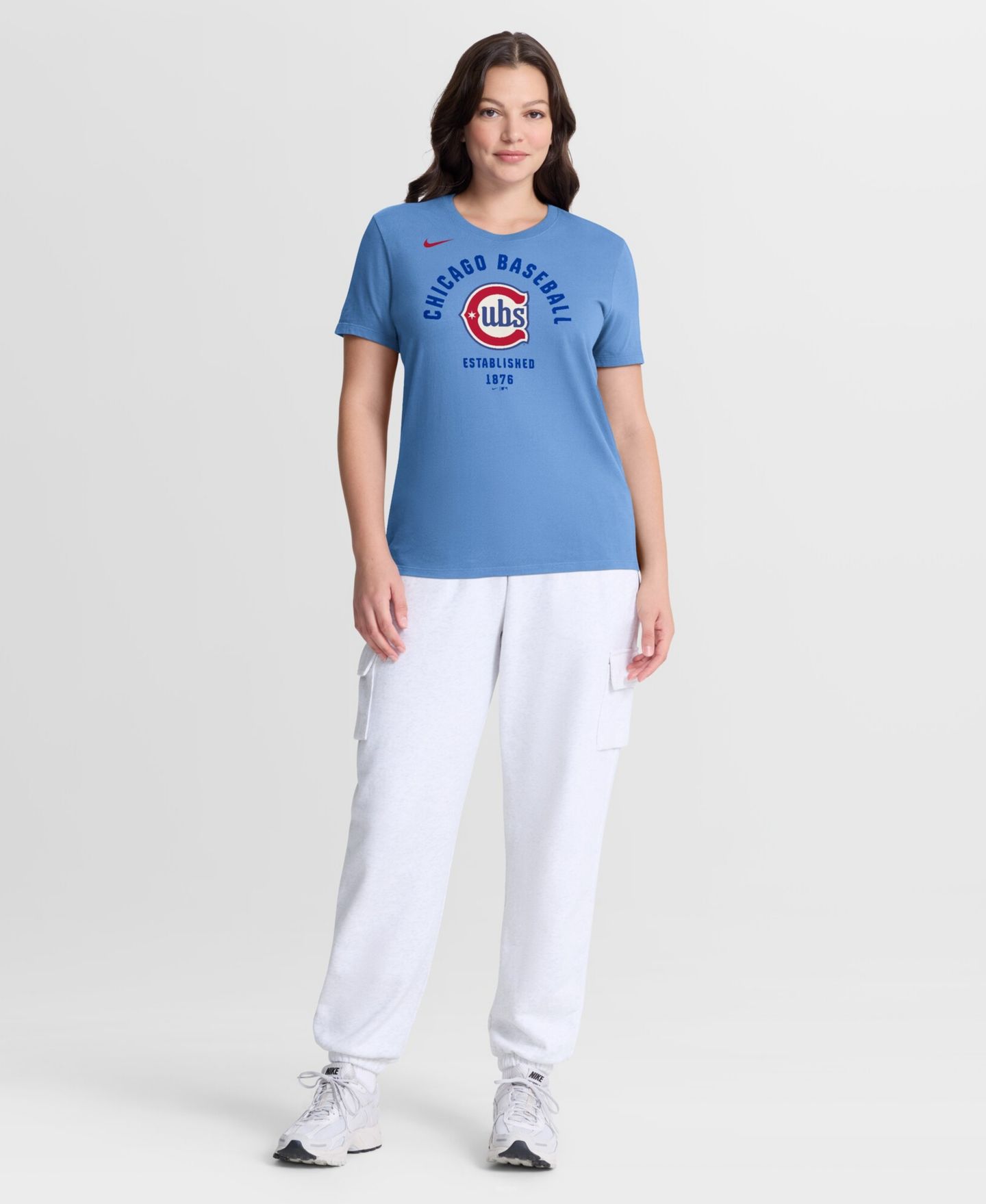 Женская футболка Nike Light Blue Chicago Cubs Alternate — фото 5