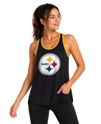 Women's Black Pittsburgh Steelers Tater II Racerback Tank Top