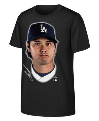 Big Boys and Girls Shohei Ohtani Black Los Angeles Dodgers Headliner T-Shirt