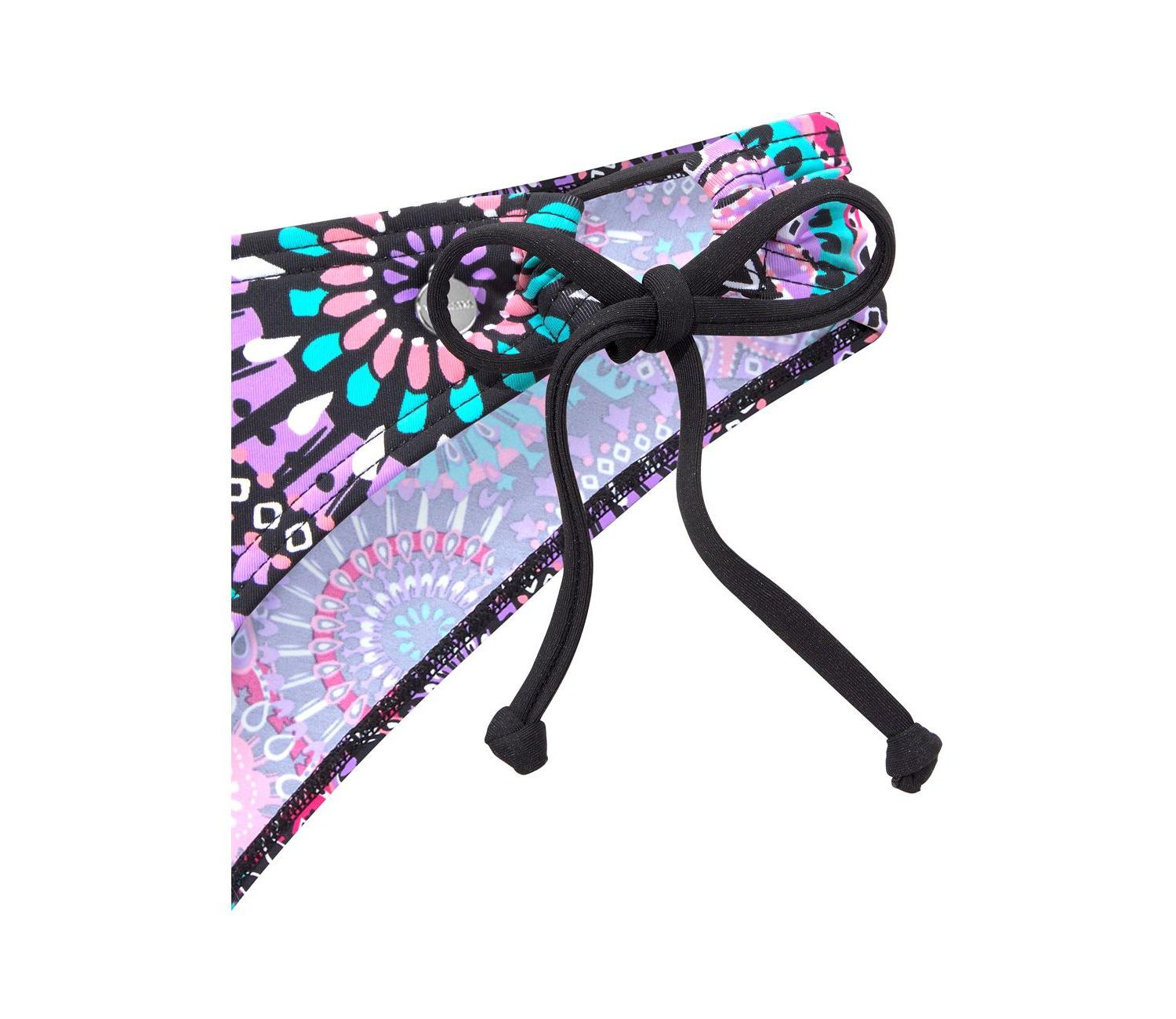 Women's Tropical Print Side Tie Bikini Low-Rise Swim Bottom