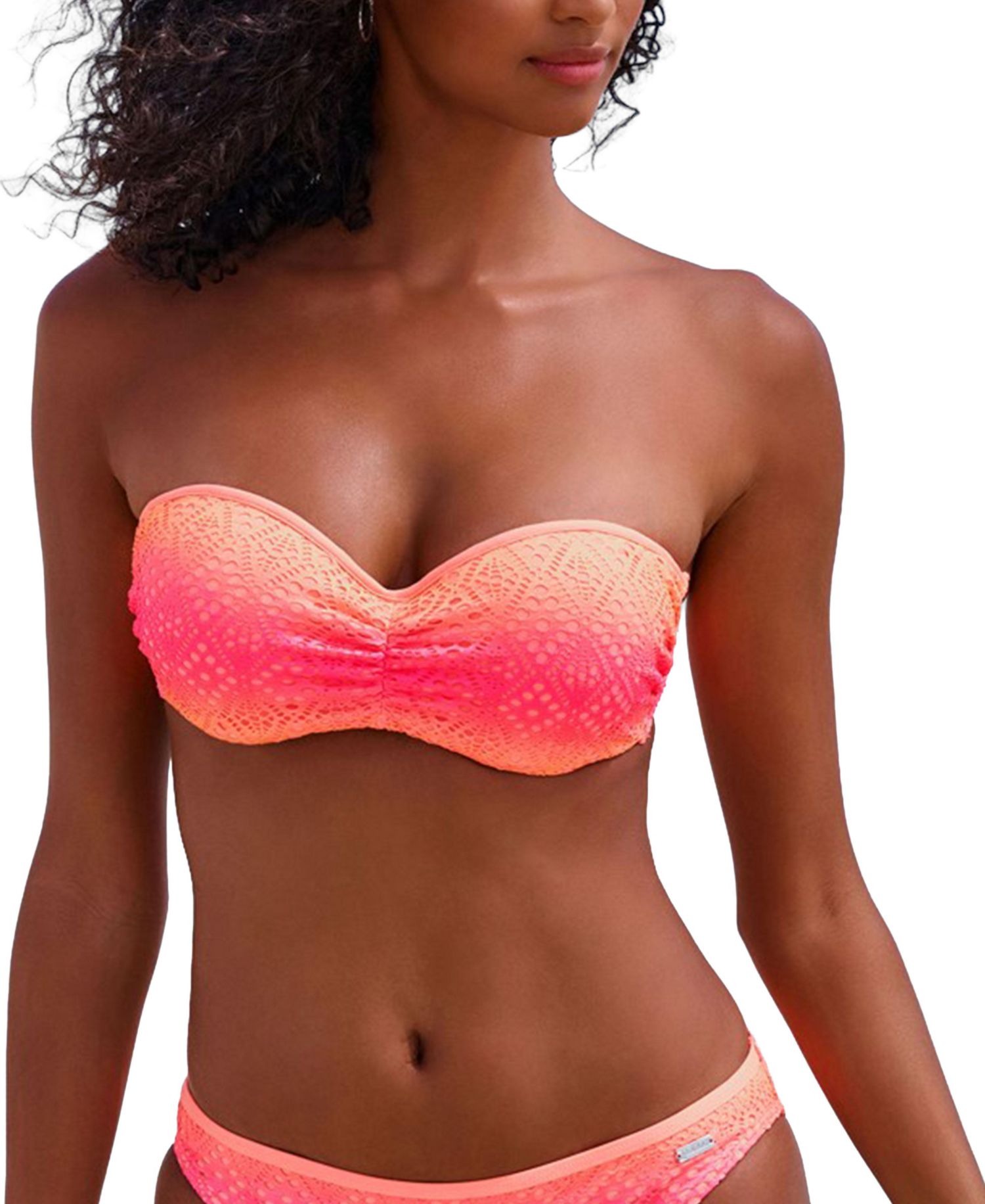 Women's Ombre Print Everyday Comfort Underwire Bikini Top