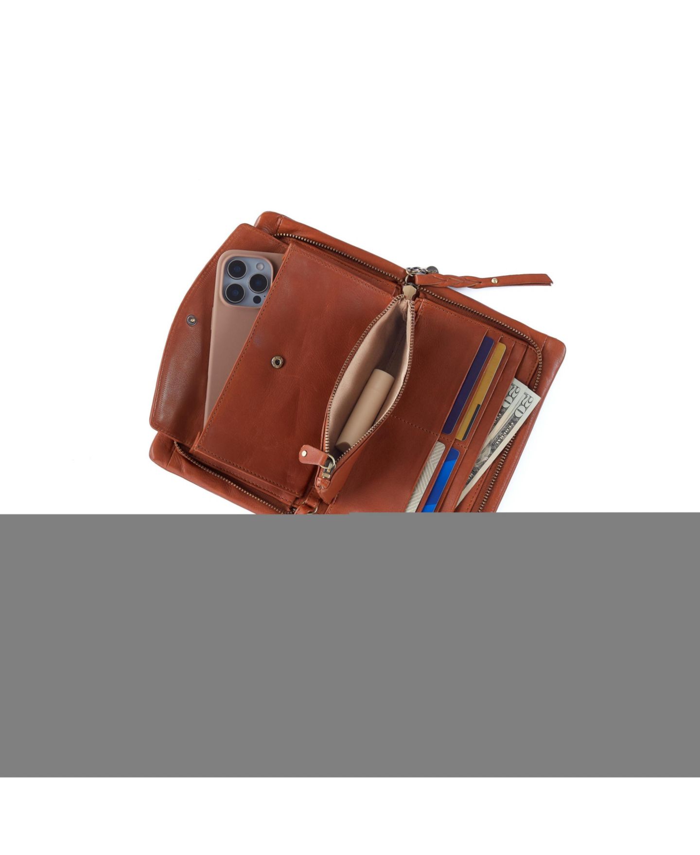 Женский кошелёк HOBO Evolve Wristlet, цвет: Коричневый — фото 2