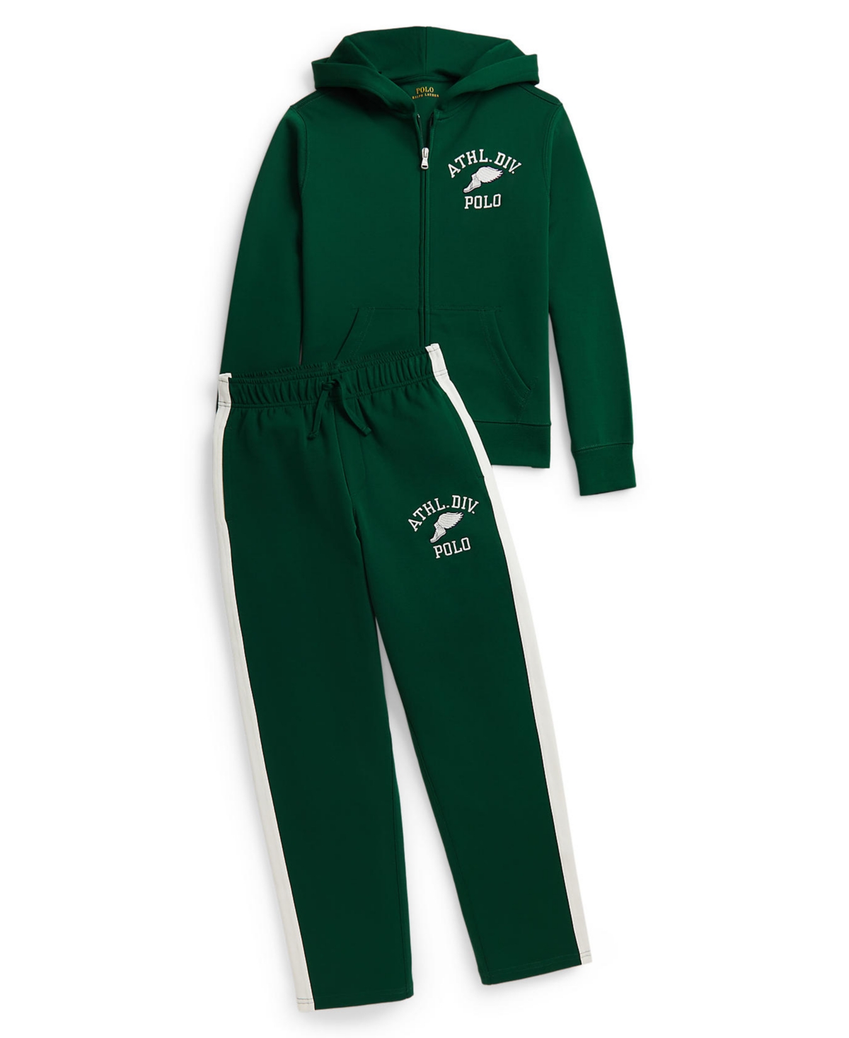 Polo Ralph Lauren Boys' 8-20 Logo Double-Knit Full-Zip Hoodie