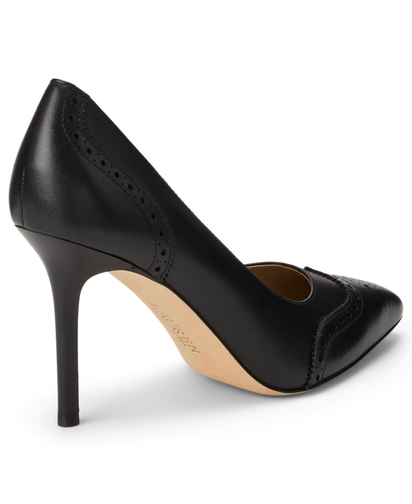 Женские туфли Lauren Ralph Lauren Lynden Stiletto Heel Pumps, цвет: Чёрный — фото 3