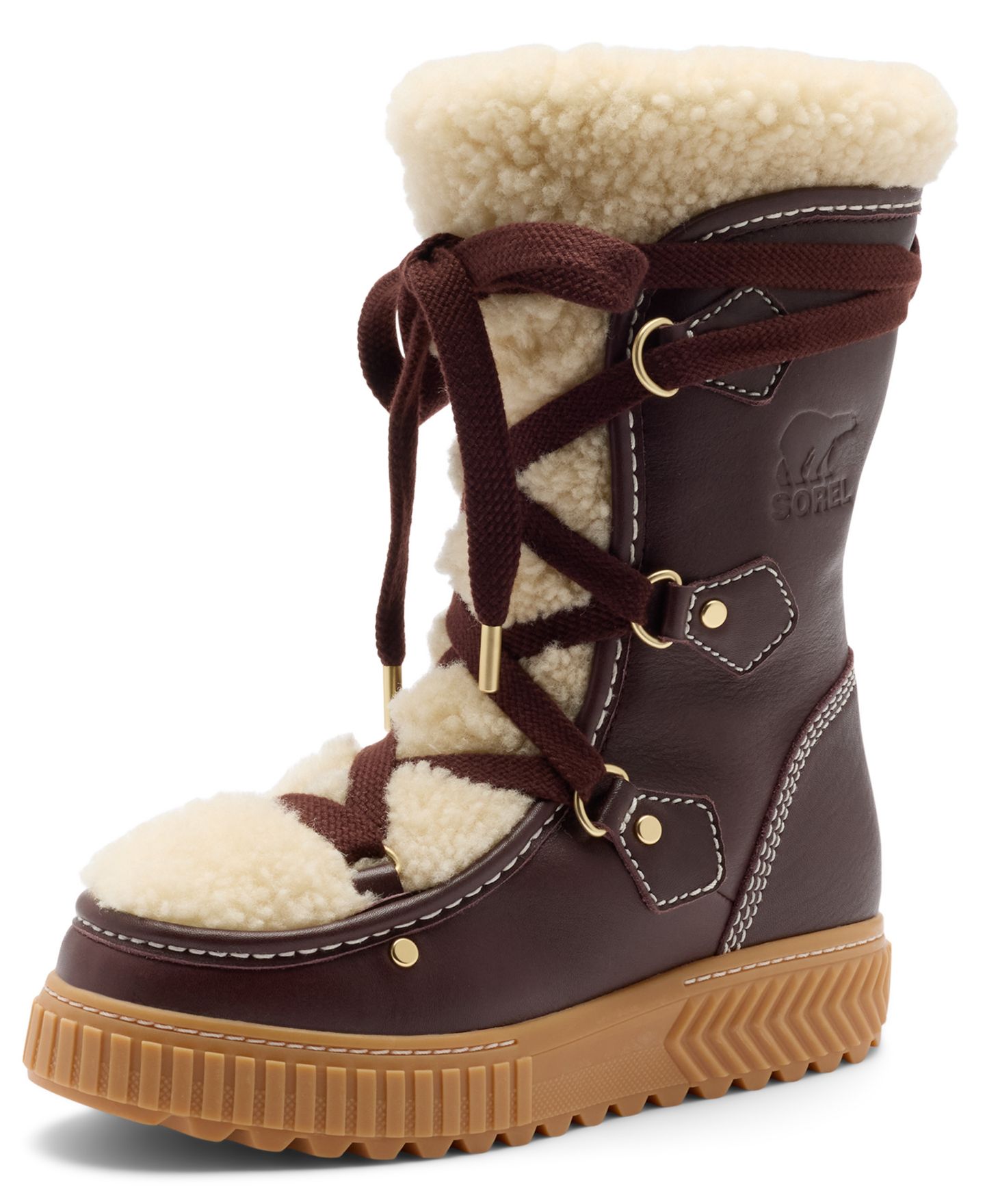 Женские ботинки Sorel Ona Ave Alpine LX Tall, цвет: Красный / Карамельный — фото 9