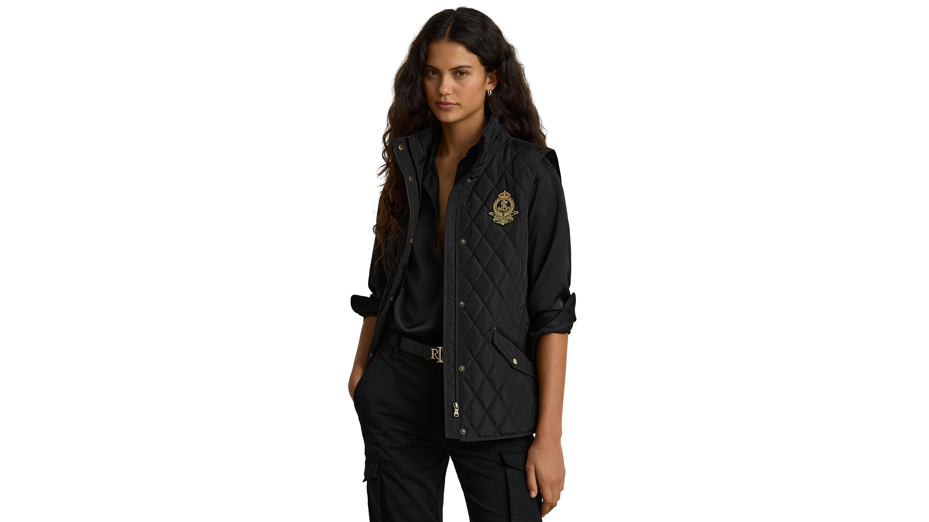 Lauren Ralph Women's Crested Vest
