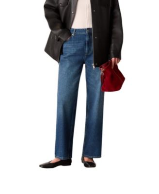 Women's Denim Straight Ankle Length Jeans