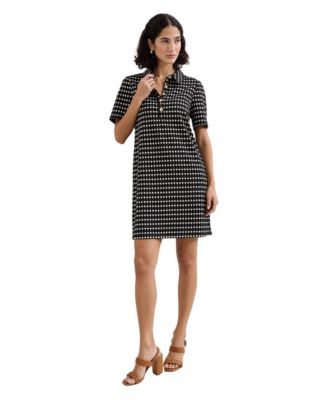 Women's Vivienne Short-Sleeve Geometric Shirt Dress