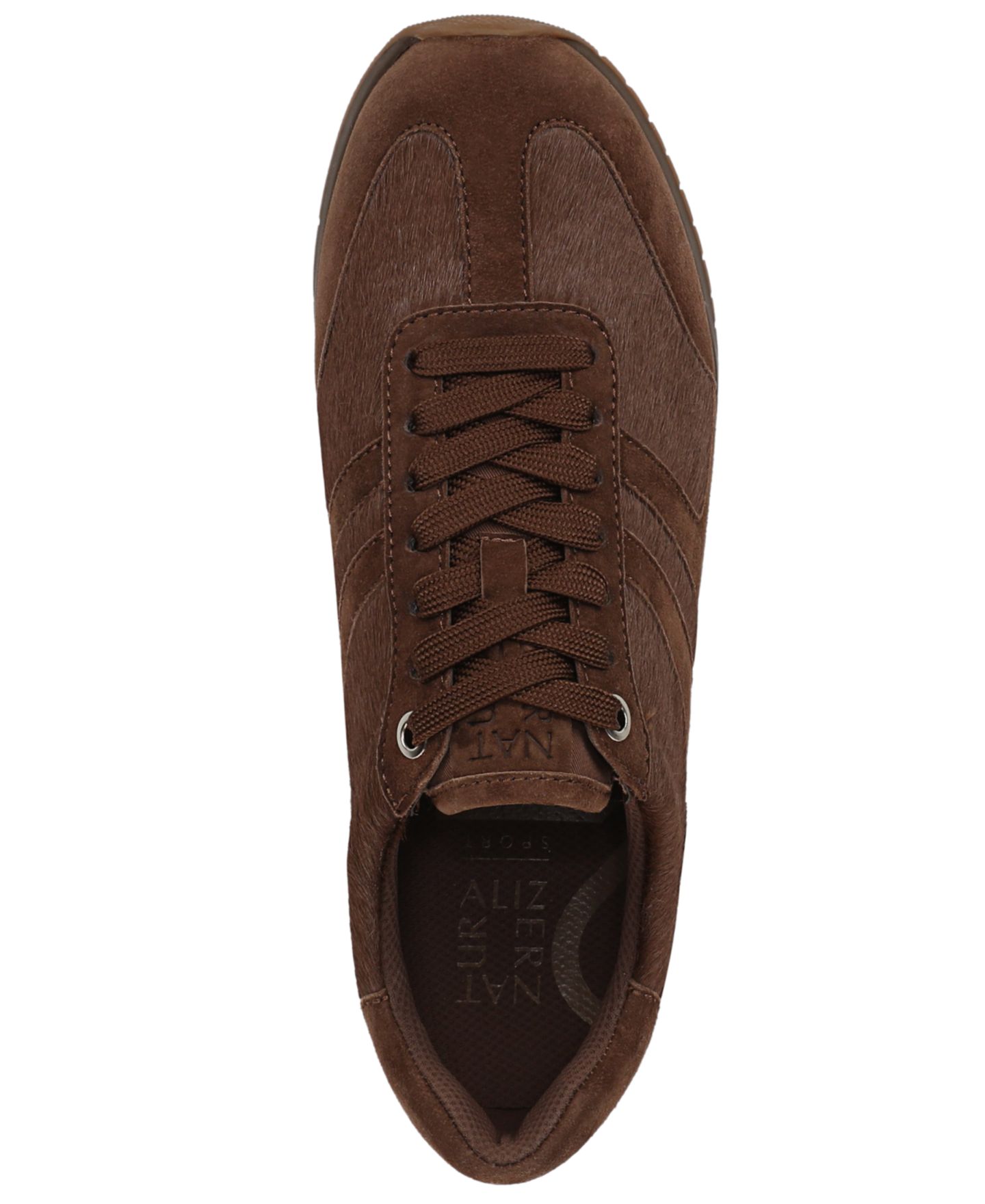 Женские кроссовки Naturalizer Lorena Lace-Up, цвет: Коричневый / Замшевый — фото 4
