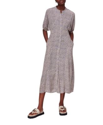 Women's Dashed Leopard Midi Dress