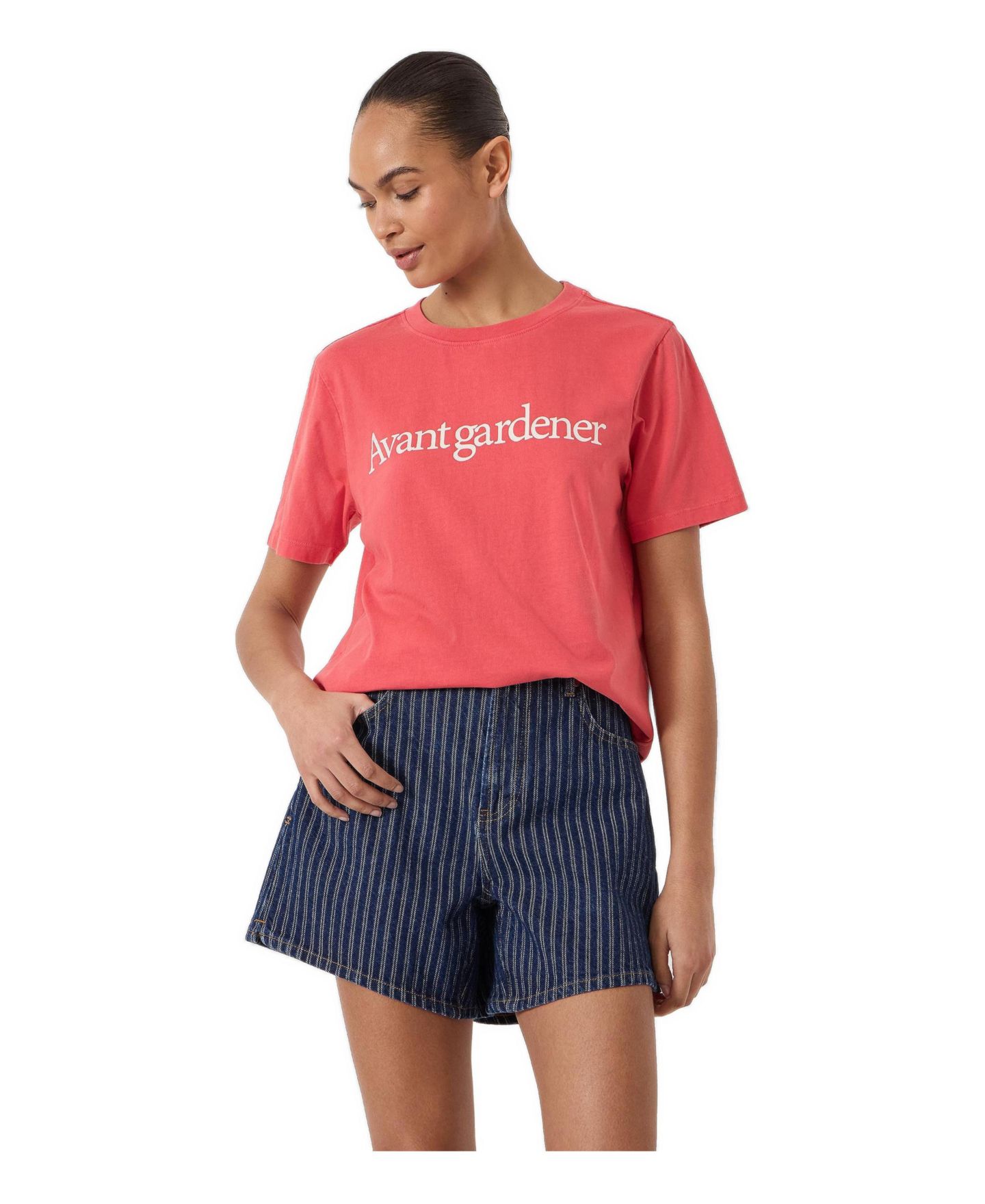 Женская футболка Hush Avant Gardener Graphic Crewneck, цвет: Арбузный — фото 1